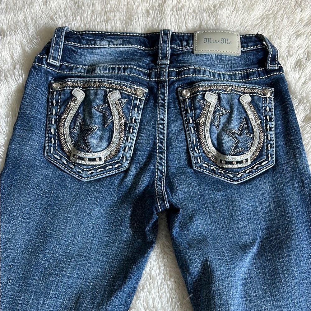 Miss Me Women's Blue Embellished Jeans